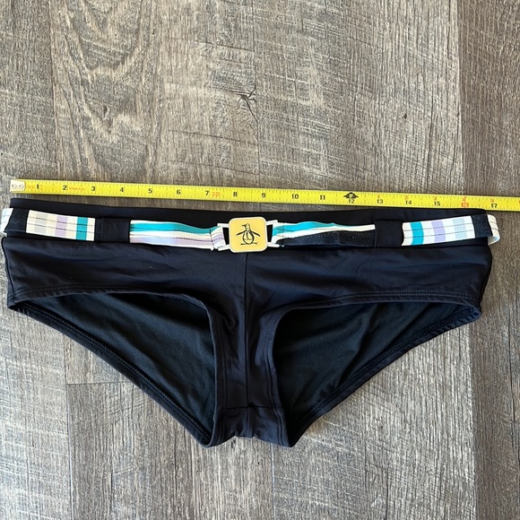 Large Original Penguin black swim bottoms - Picture 2 of 5